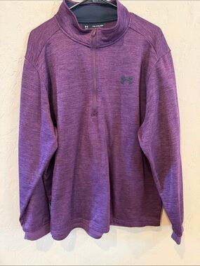 Under Armour Men’s Purple Heathered Quarter-Zip Pullover